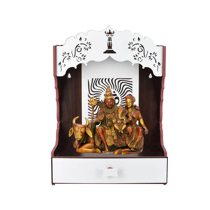 Wooden Om Acrylic Design Led Temple