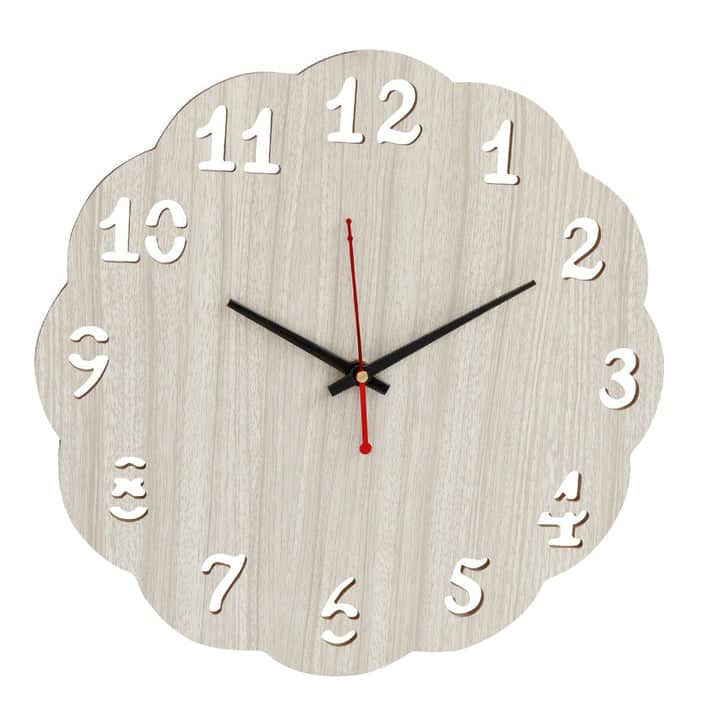 Wooden Wood Carving Wall Clock For Home, Hall, Bedroom, Living Room & Office