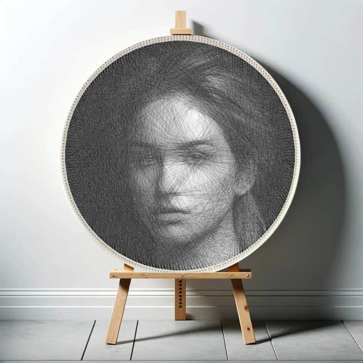 Personalized String Art Portrait – Handmade Single-Thread Wall Art | Unique Gift For Loved Ones | Kriyanta