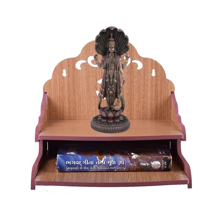 Handmade Beautiful Wooden Temple Wall Hanging And Table Top Home Temple