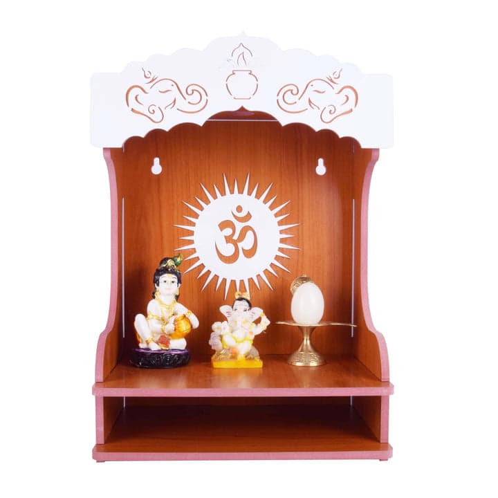 Wooden Beautiful Acrylic Design Om Temple