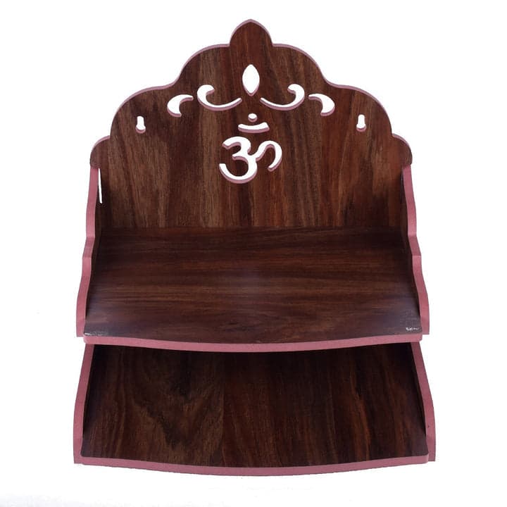 Handmade Beautiful Wooden Temple Wall Hanging And Table Top Home Temple - Image 9