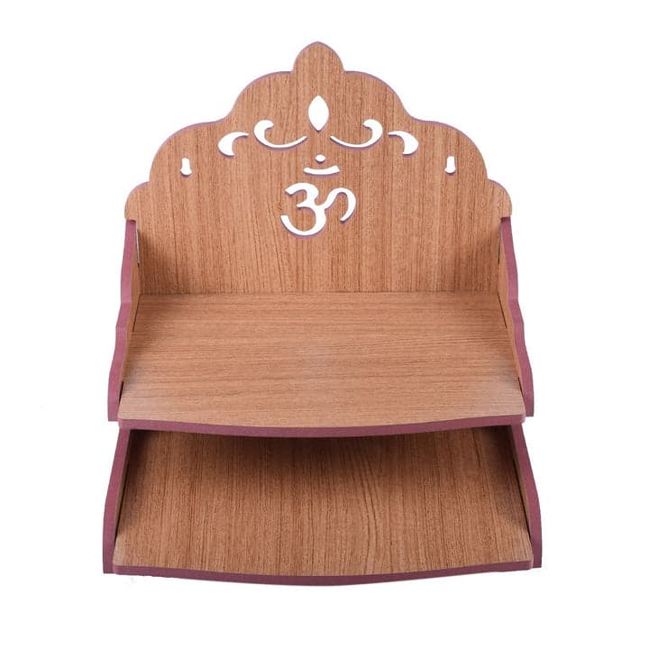 Handmade Beautiful Wooden Temple Wall Hanging And Table Top Home Temple - Image 5