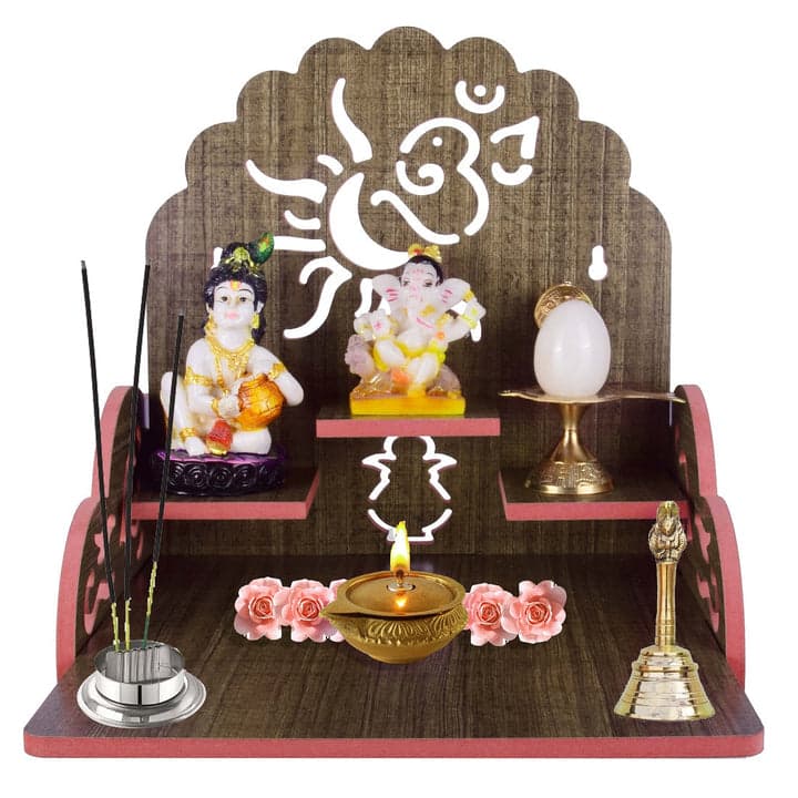 Wooden Small Temple For Pooja Room - Image 6