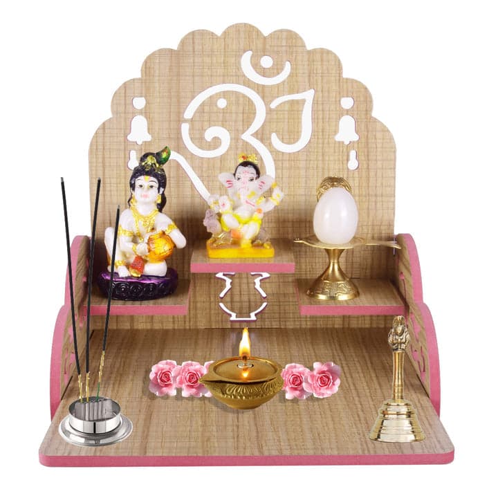 Wooden Small Temple For Pooja Room - Image 14