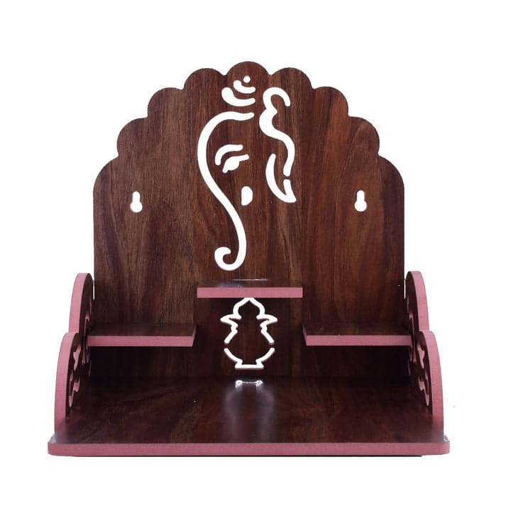 Wooden Small Temple For Pooja Room - Image 3