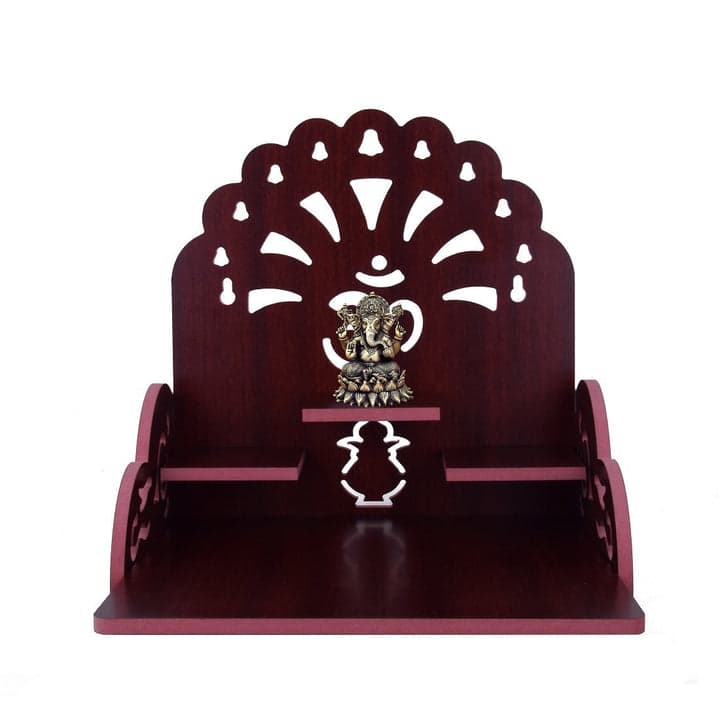 Wooden Handmade Beautiful Wooden Temple Wall Hanging And Table Top Home Temple
