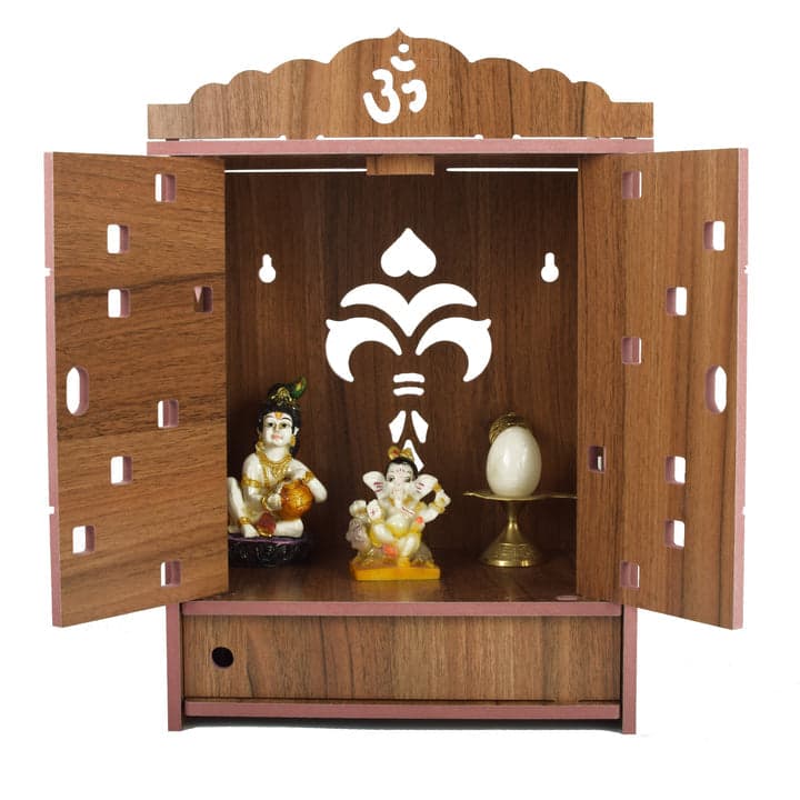 Beautiful Wooden Temple For Home And Offce | Small Temple For Home And Office - Image 14