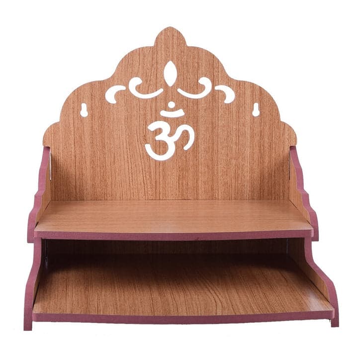 Handmade Beautiful Wooden Temple Wall Hanging And Table Top Home Temple - Image 2