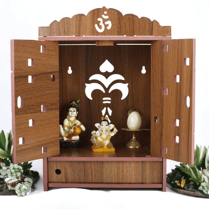 Beautiful Wooden Temple For Home And Offce | Small Temple For Home And Office - Image 8