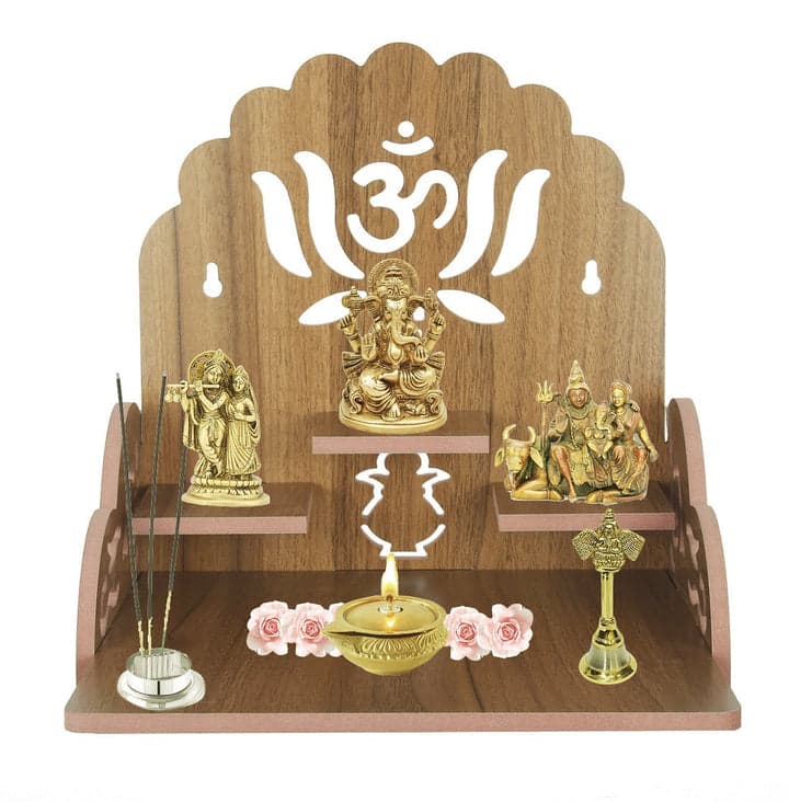 Wooden Small Temple For Pooja Room