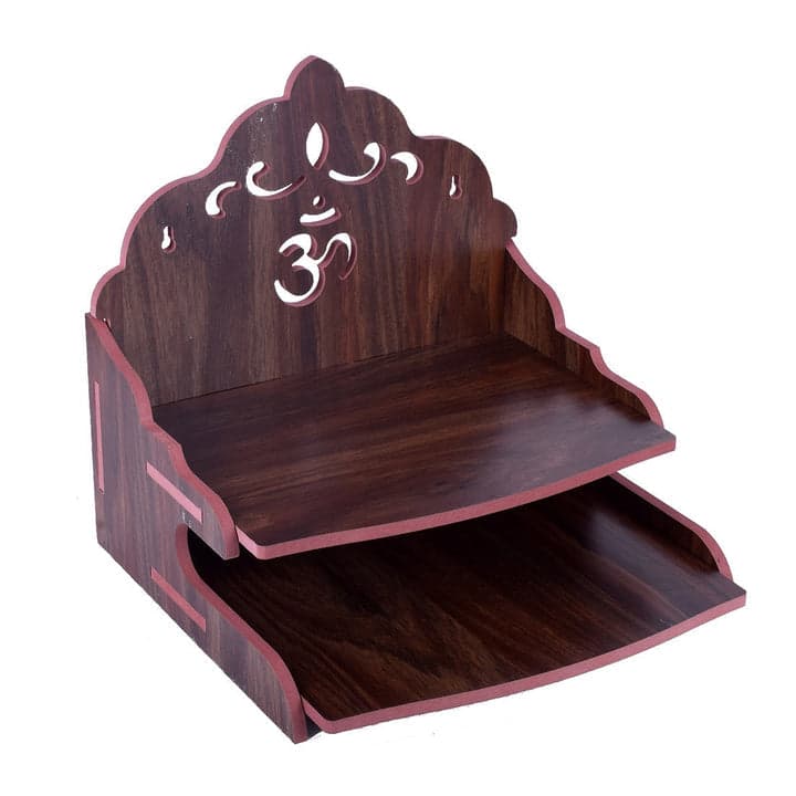 Handmade Beautiful Wooden Temple Wall Hanging And Table Top Home Temple - Image 10