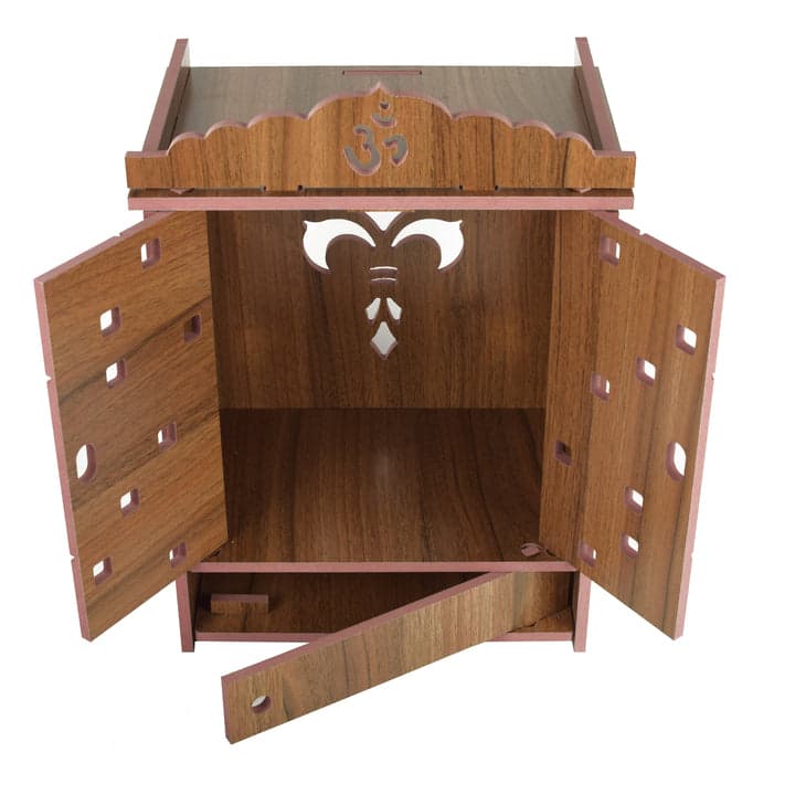 Beautiful Wooden Temple For Home And Offce | Small Temple For Home And Office - Image 11