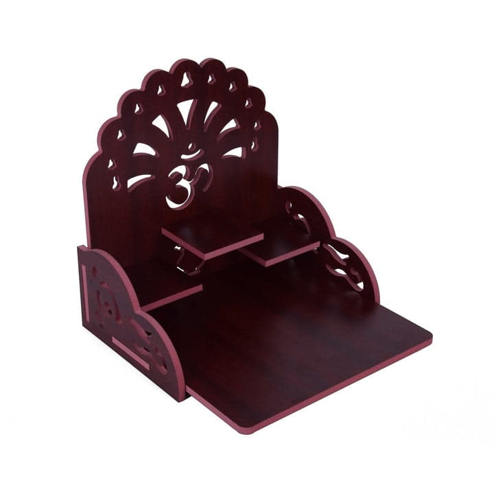 Wooden Handmade Beautiful Wooden Temple Wall Hanging And Table Top Home Temple - Image 5