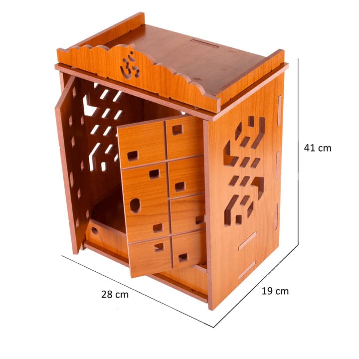 Beautiful Wooden Temple For Home And Offce | Small Temple For Home And Office - Image 5