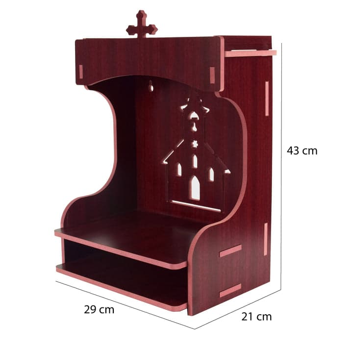 Christian Wooden Wall Hanging Temple For Home And Shop,office And Home Showpiece Temple - Image 5