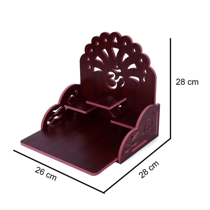 Wooden Handmade Beautiful Wooden Temple Wall Hanging And Table Top Home Temple