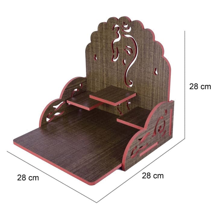 Wooden Small Temple For Pooja Room - Image 8
