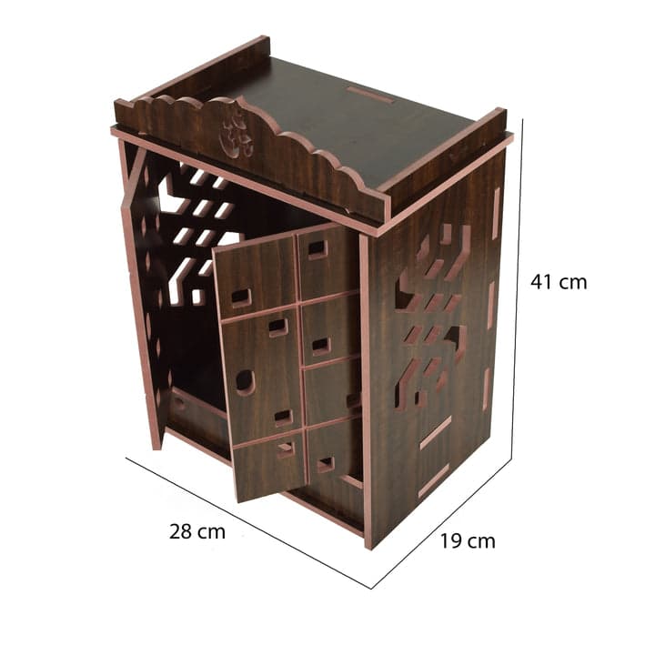 Beautiful Wooden Temple For Home And Offce | Small Temple For Home And Office - Image 16