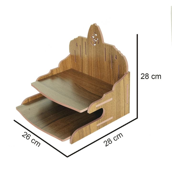 Beautiful Mdf Wooden Temple, Home Wall Mounted - Image 14