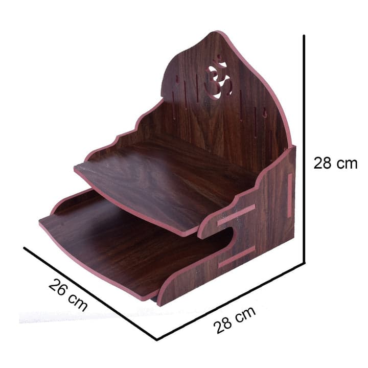 Beautiful Mdf Wooden Temple, Home Wall Mounted - Image 4