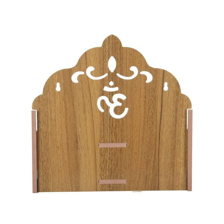 Handmade Beautiful Wooden Temple Wall Hanging And Table Top Home Temple - Image 14