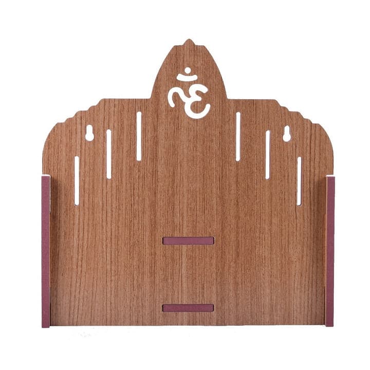 Beautiful Mdf Wooden Temple, Home Wall Mounted - Image 9