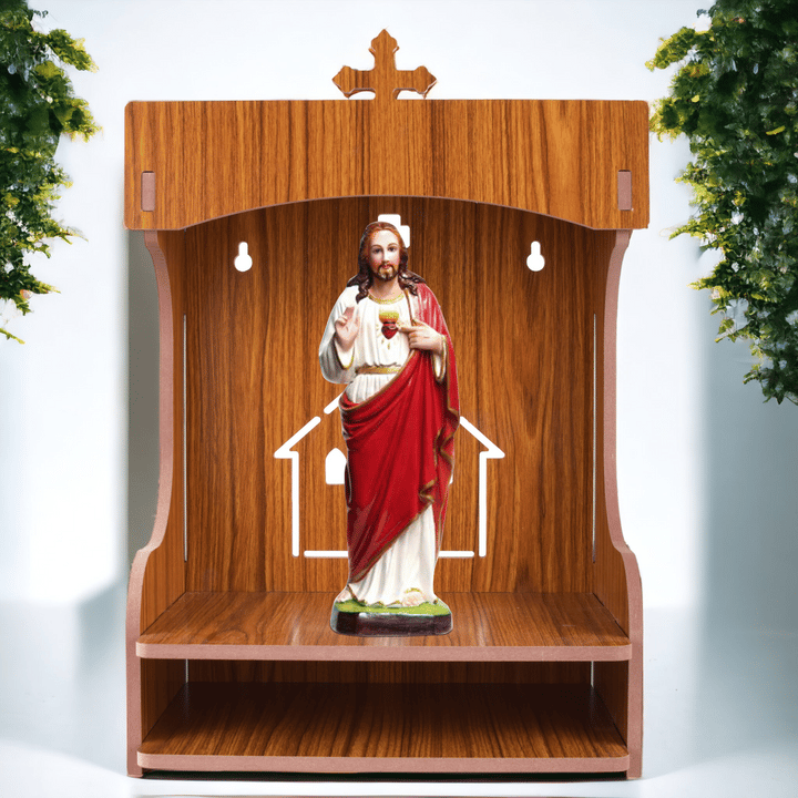 Christian Wooden Wall Hanging Temple For Home And Shop,office And Home Showpiece Temple - Image 7