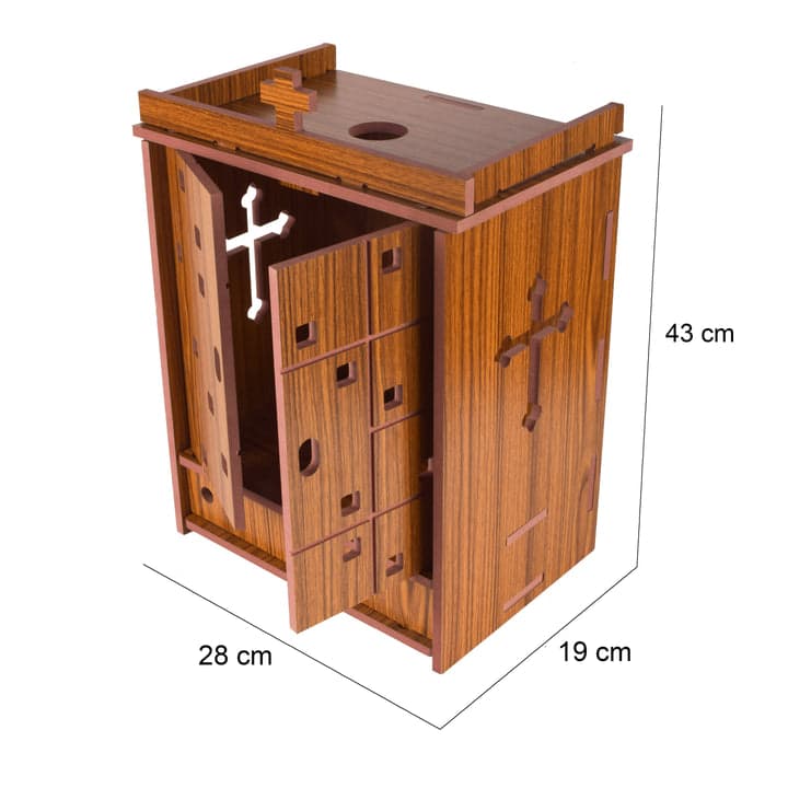 Christian Wooden Wall Hanging Temple For Home And Shop,office And Home Showpiece Temple