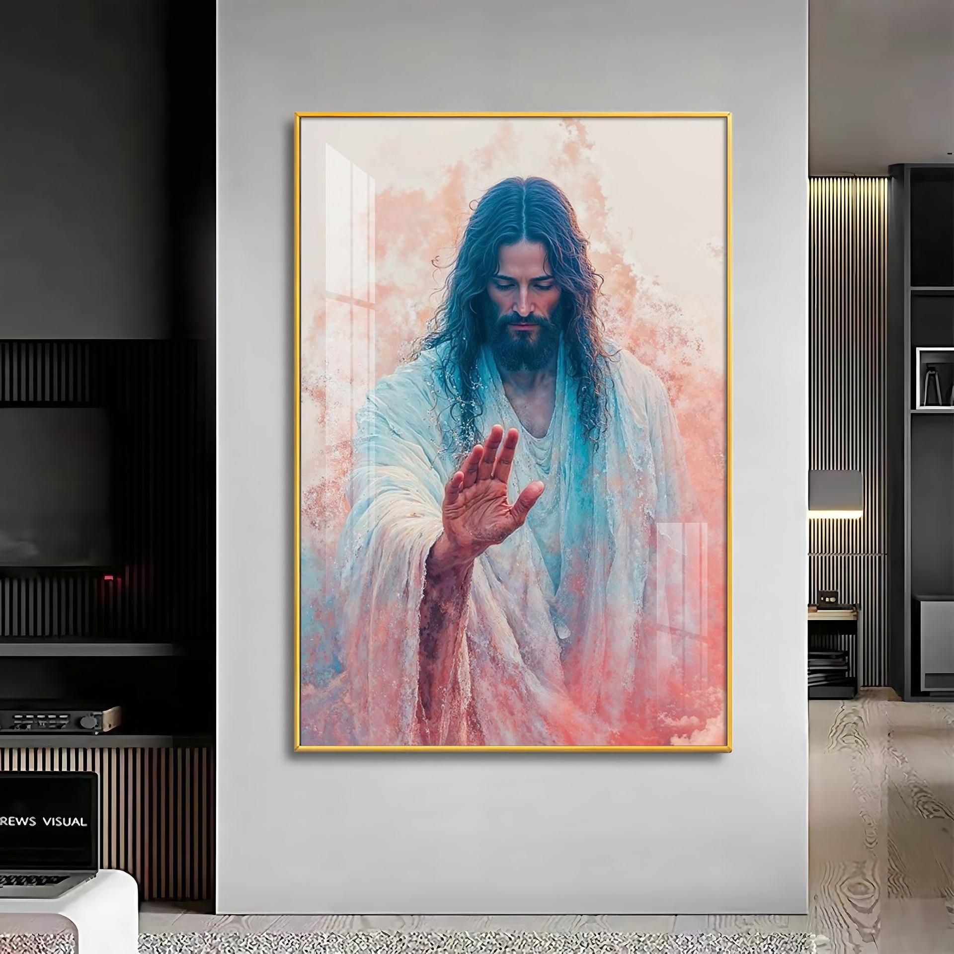 Jesus Christ Blessing Hand Premium Acrylic Wall Art - Image 10