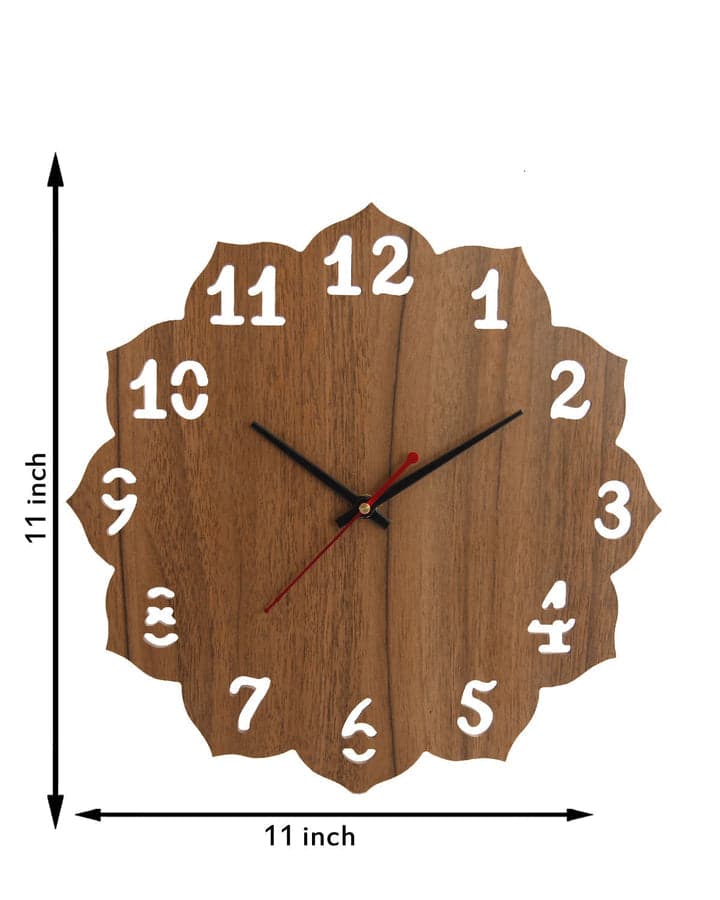 Wooden Wood Carving Wall Clock For Home, Hall, Bedroom, Living Room & Office - Image 6