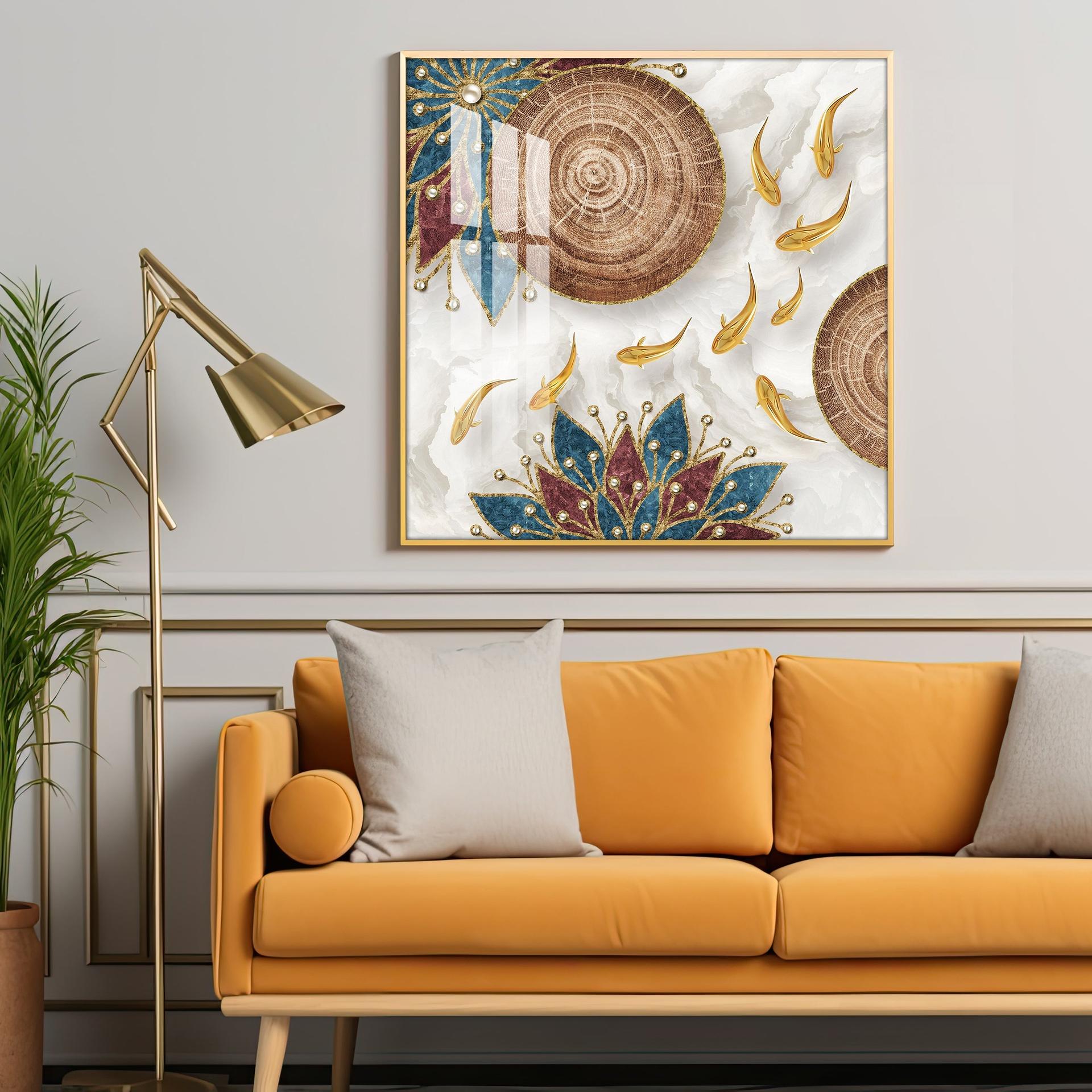 Abaniko Fish Premium Acrylic Square Wall Art - Image 9