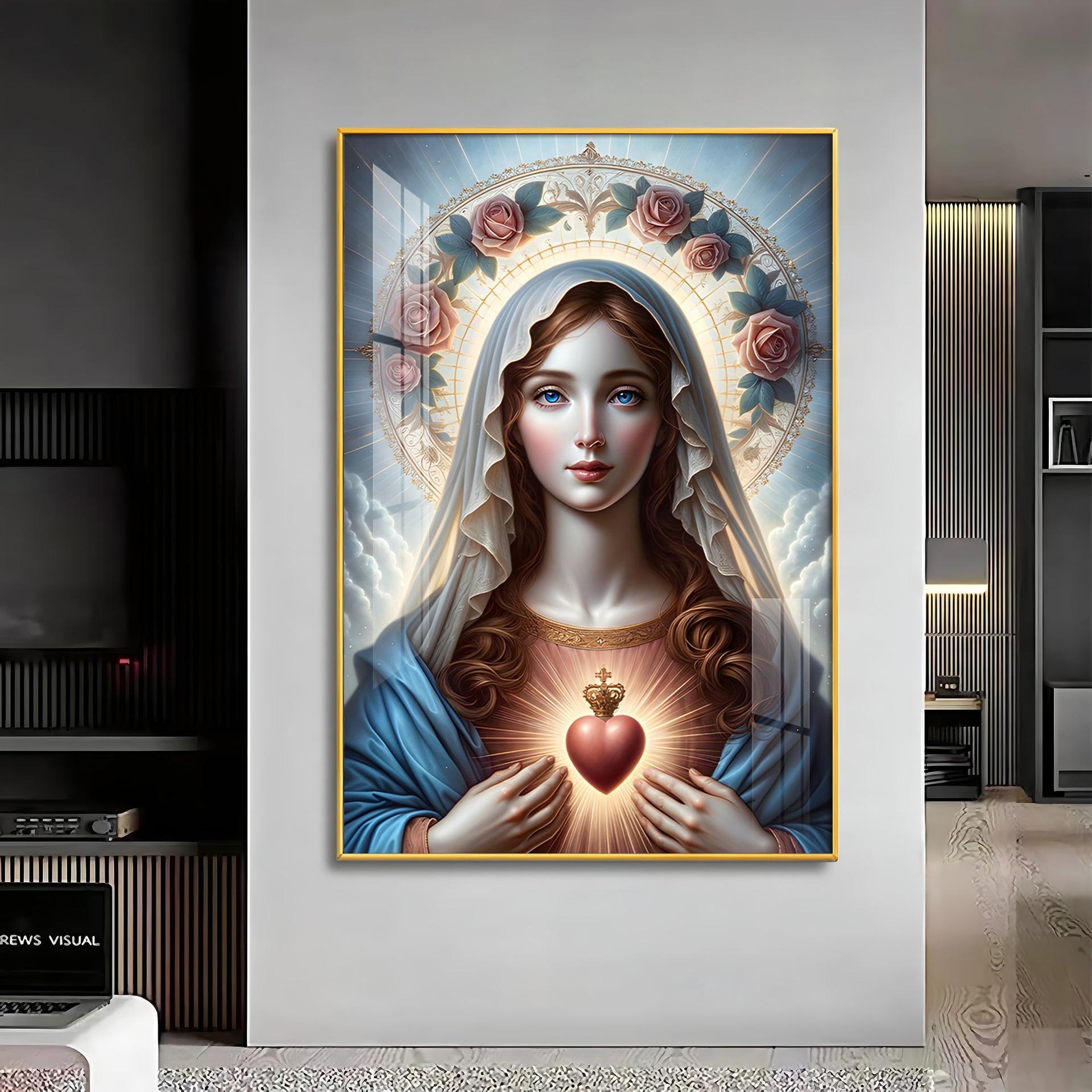 Sacred Heart Serenity Premium Acrylic Vertical Wall Art - Image 11