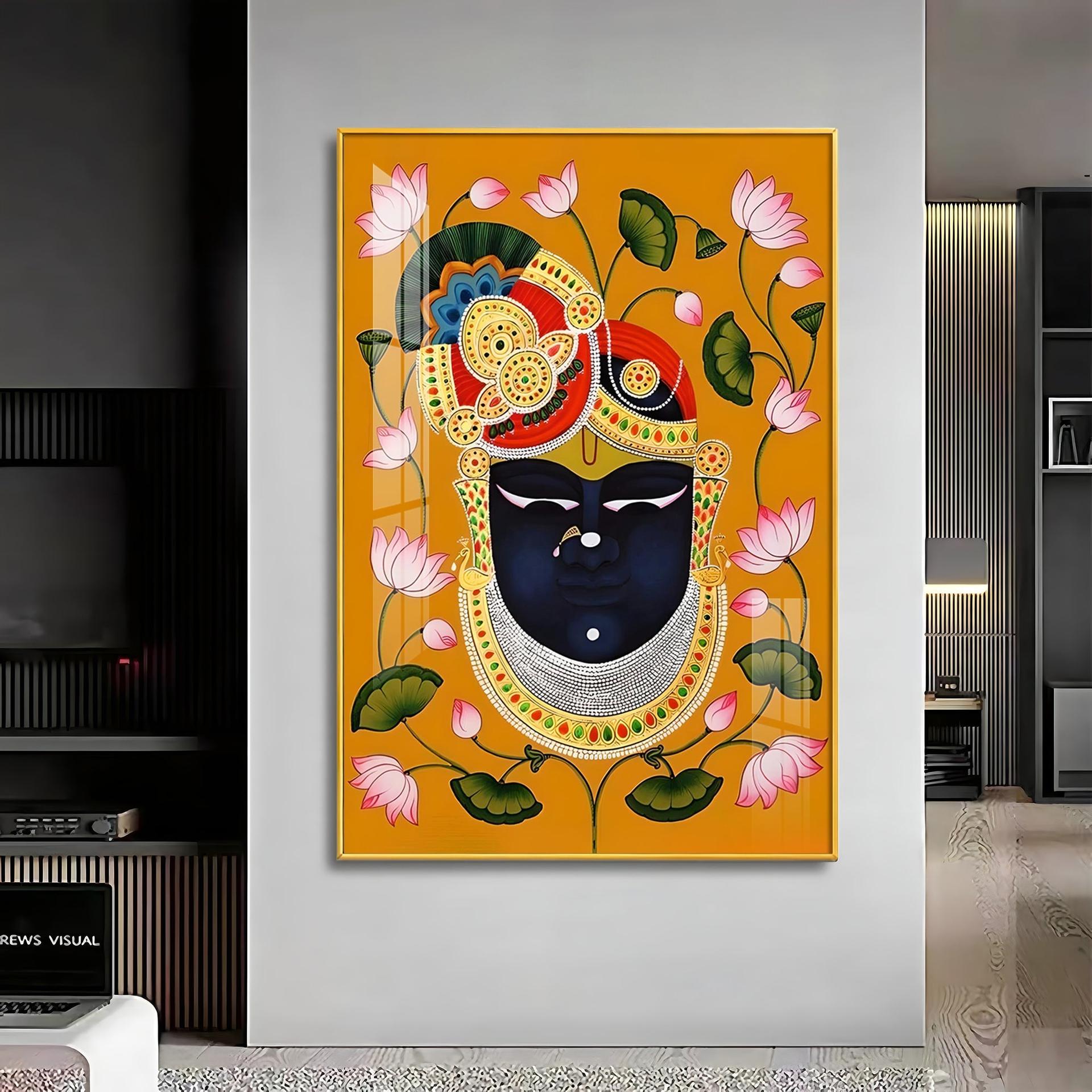 Divine Shreenathji Premium Vertical Acrylic Wall Art - Image 12