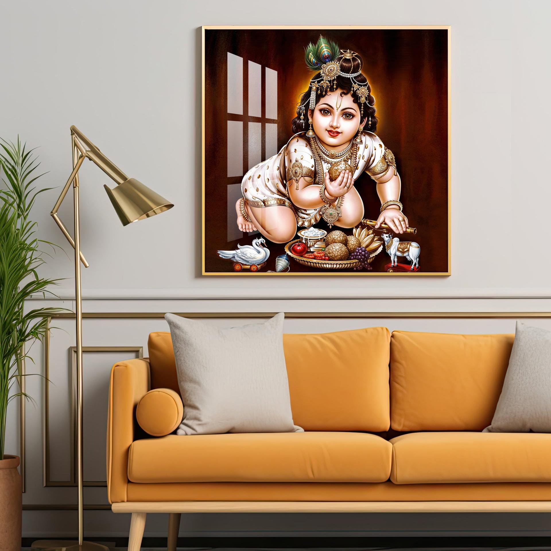 Bal Gopal Premium Acrylic Square Wall Art - Image 15