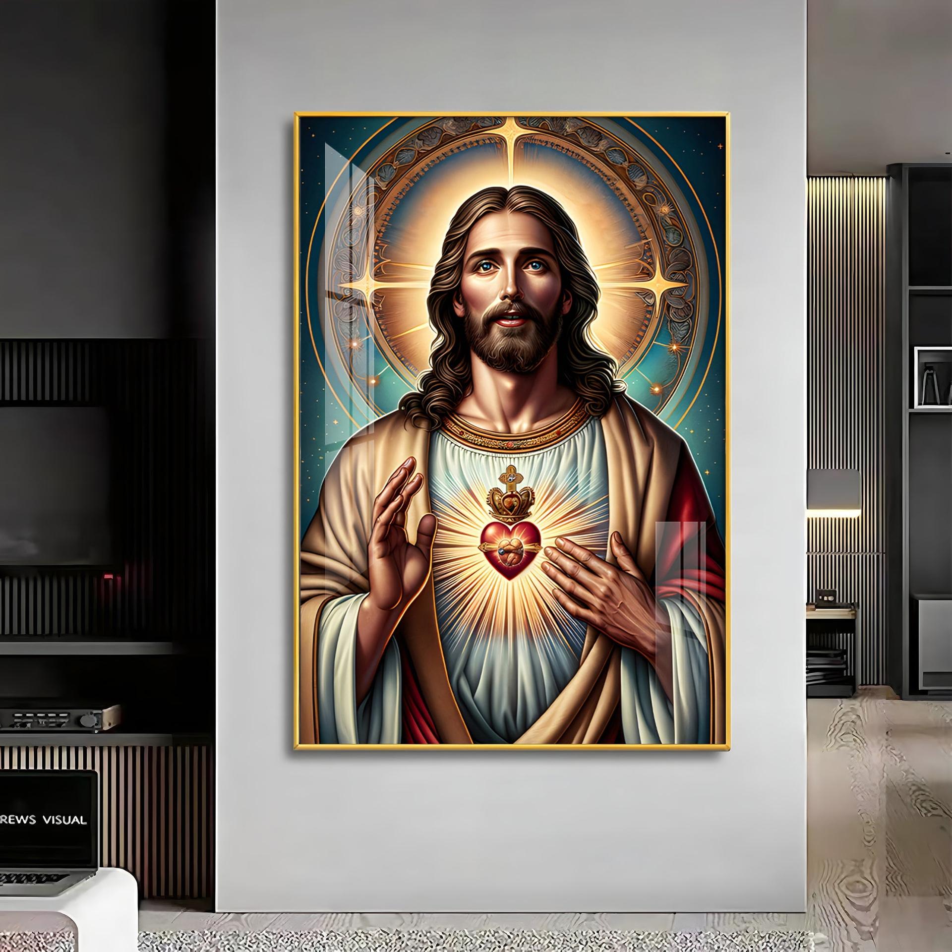Christ's Heart Masterpiece Premium Acrylic Vertical Wall Art - Image 14