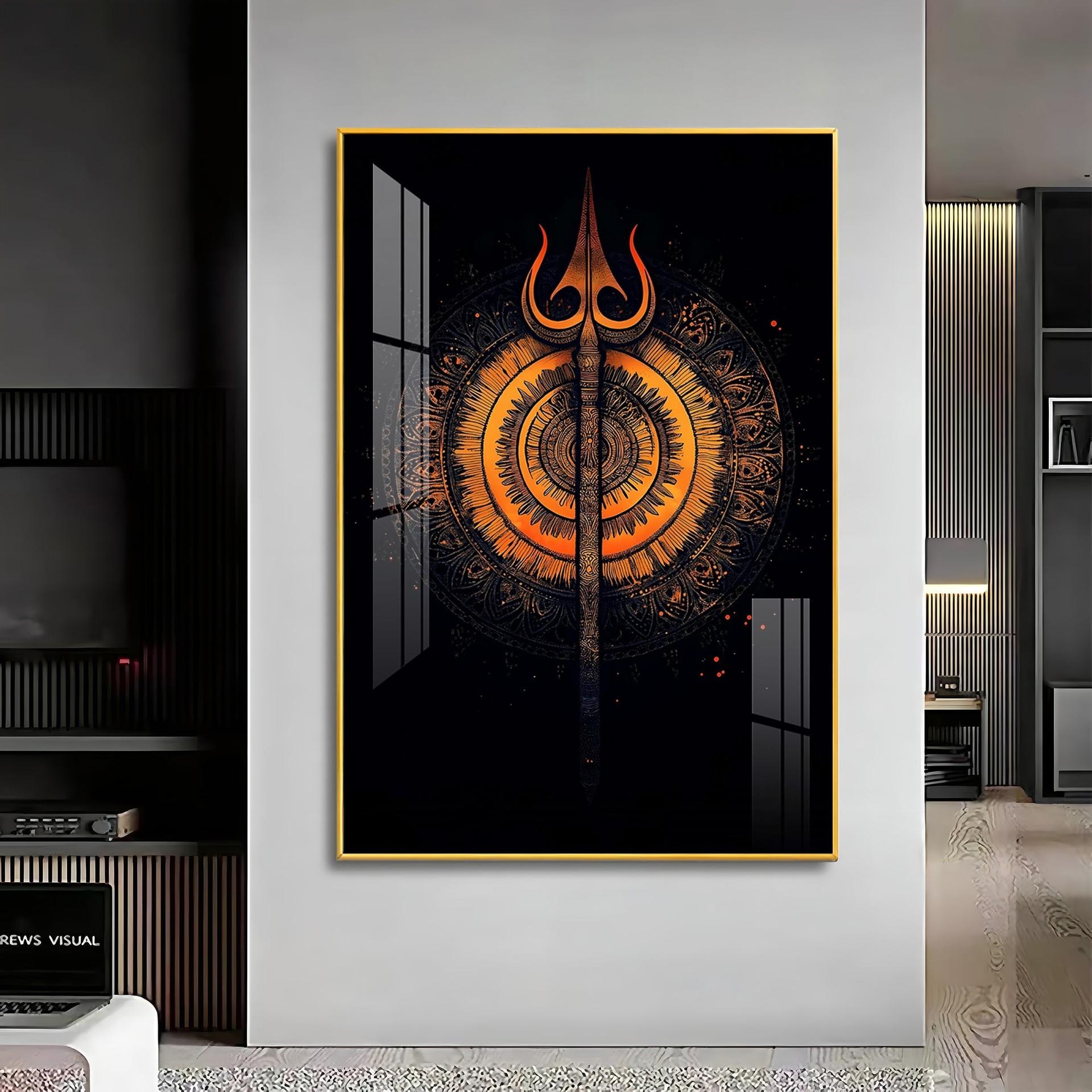 The Radiance Of Shiva Premium Vertical Acrylic Wall Art - Image 11