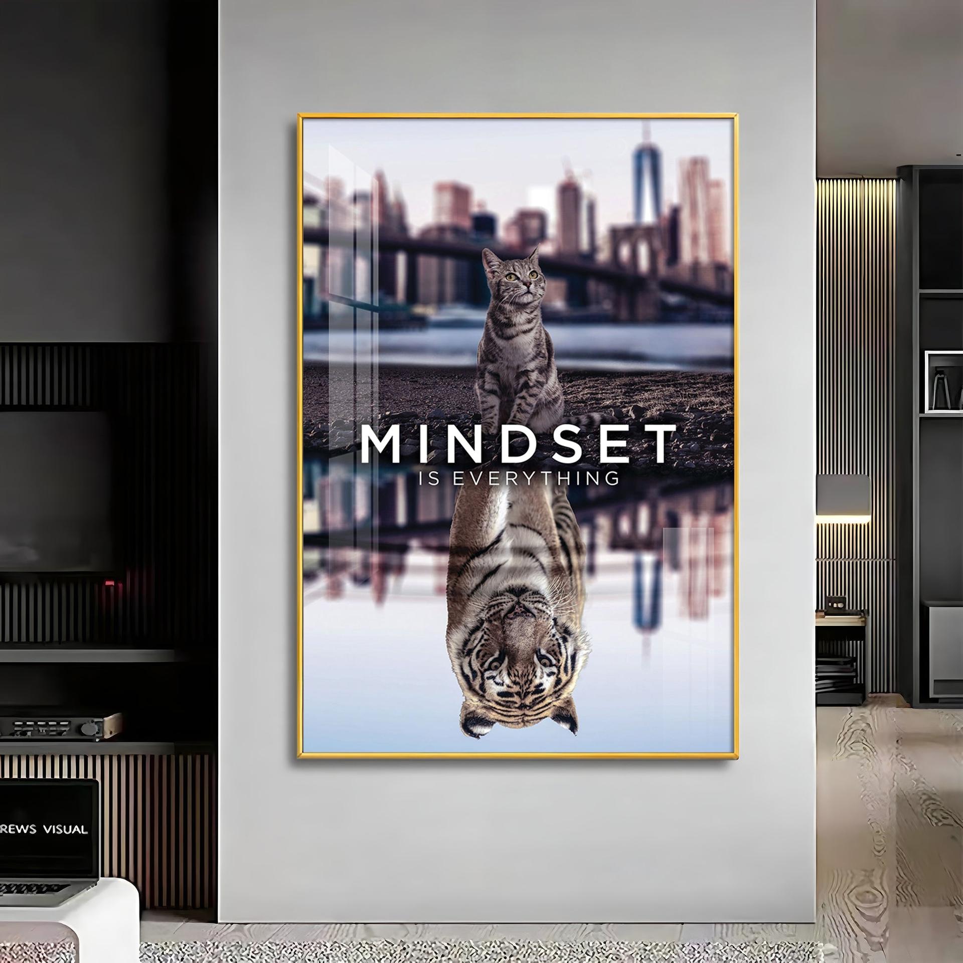 Mindset Is Everything Premium Acrylic Vertical Wall Art - Image 14