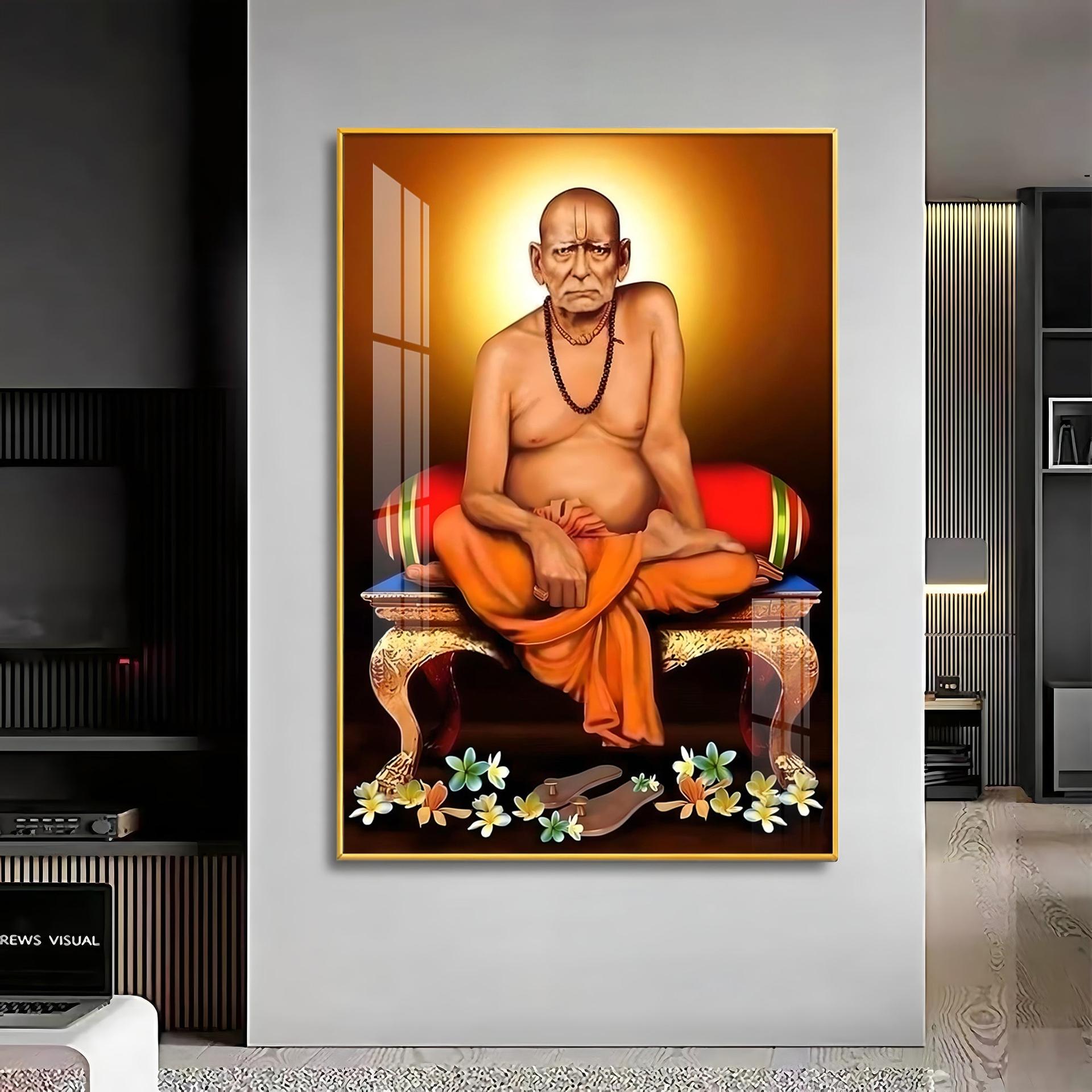 Portrait Of Shri Swami Samartha Premium Vertical Acrylic Wall Art - Image 11