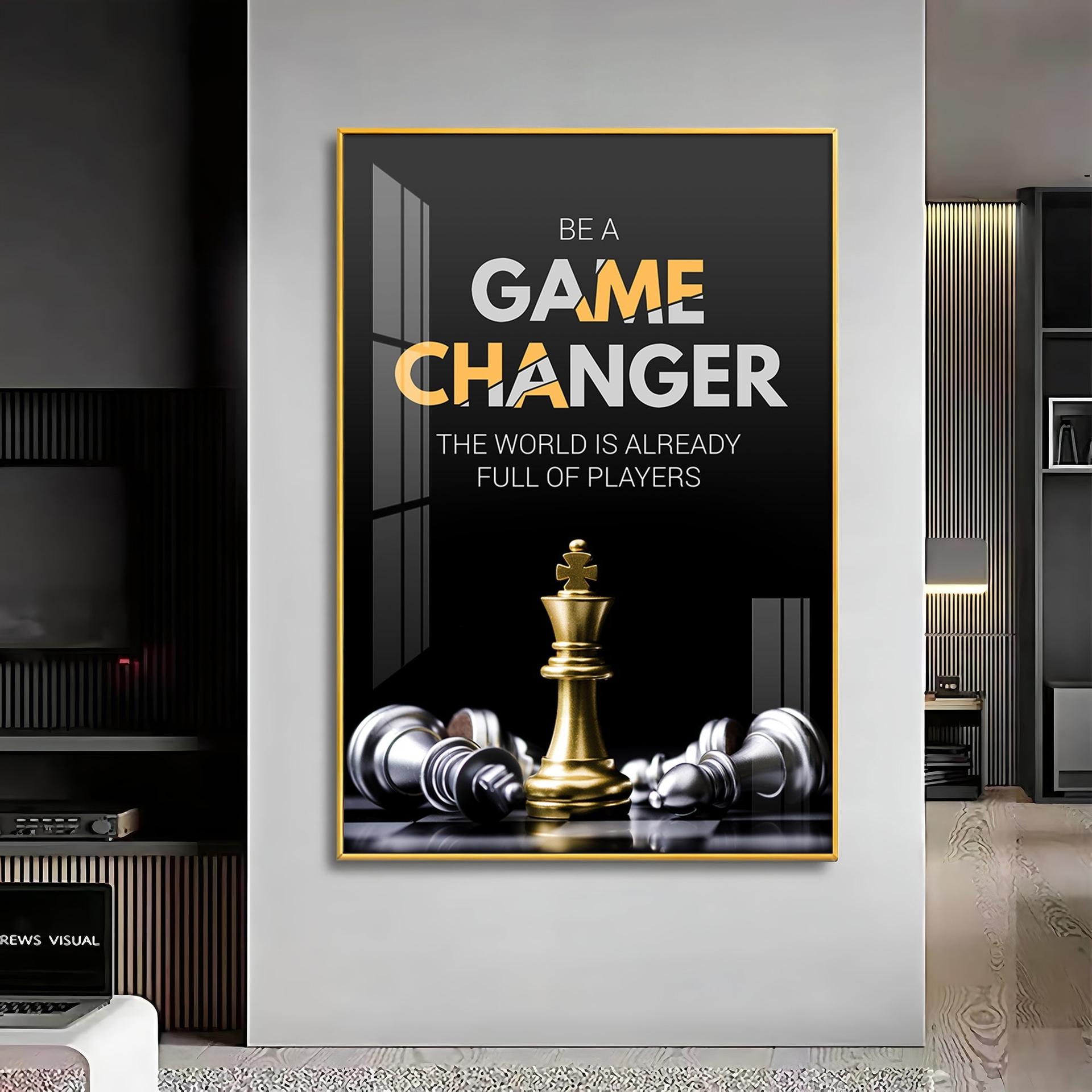 Be A Game Changer Premium Acrylic Vertical Wall Art - Image 10