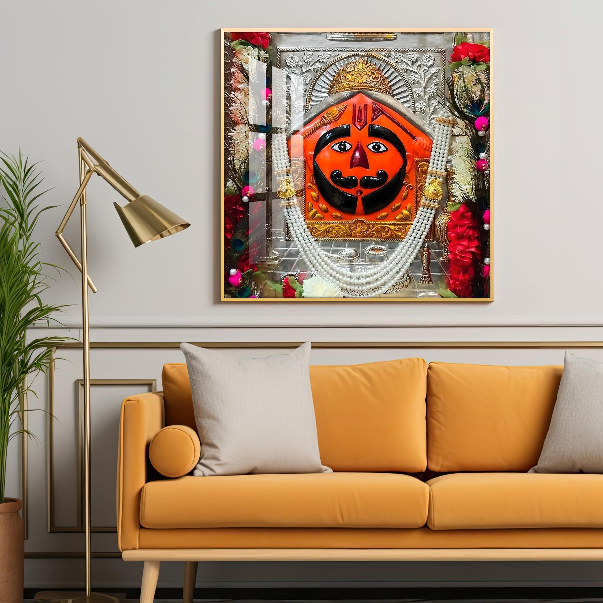 Salasar Balaji Maharaj Premium Acrylic Square Wall Art - Image 2