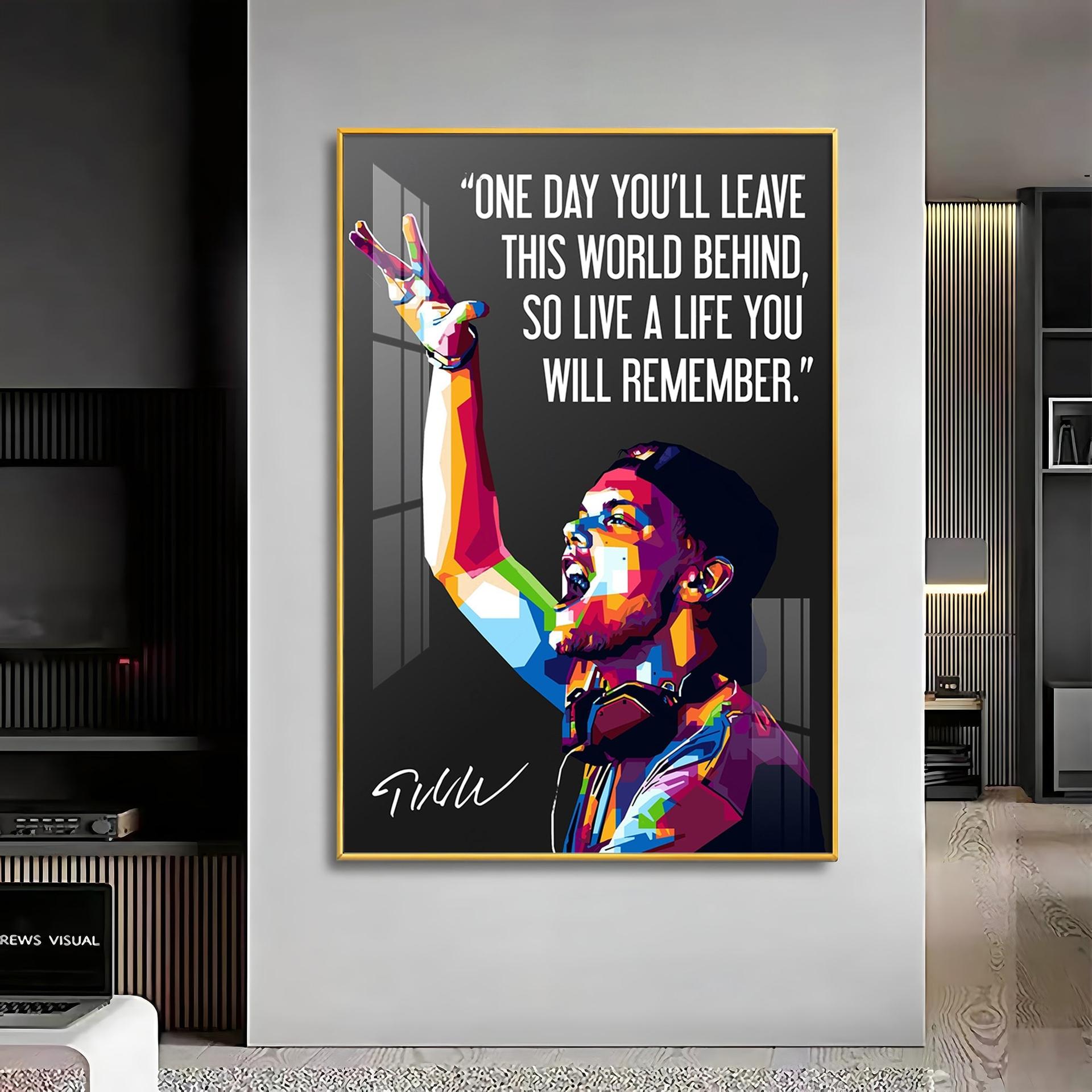 One Day You'll Leave This World Behind Premium Acrylic Vertical Wall Art - Image 14