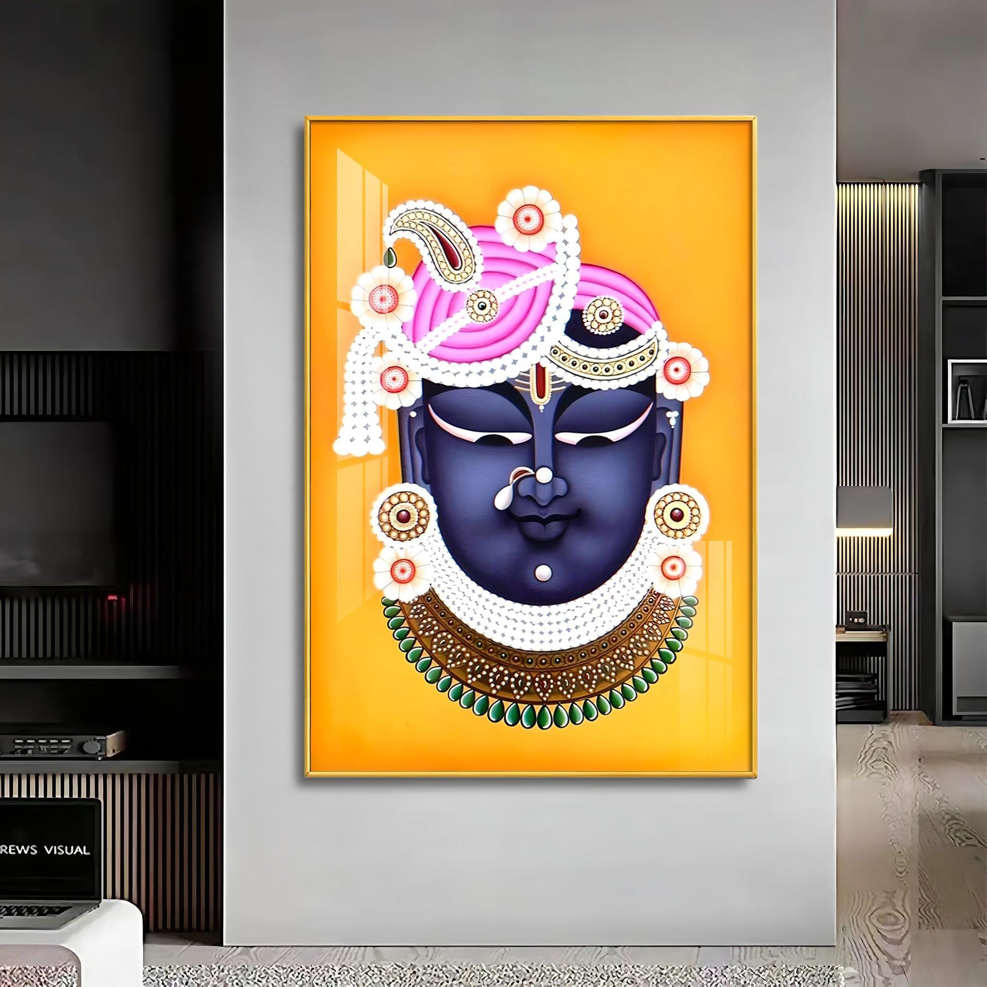 Lord Shreenathji Premium Vertical Acrylic Wall Art - Image 12