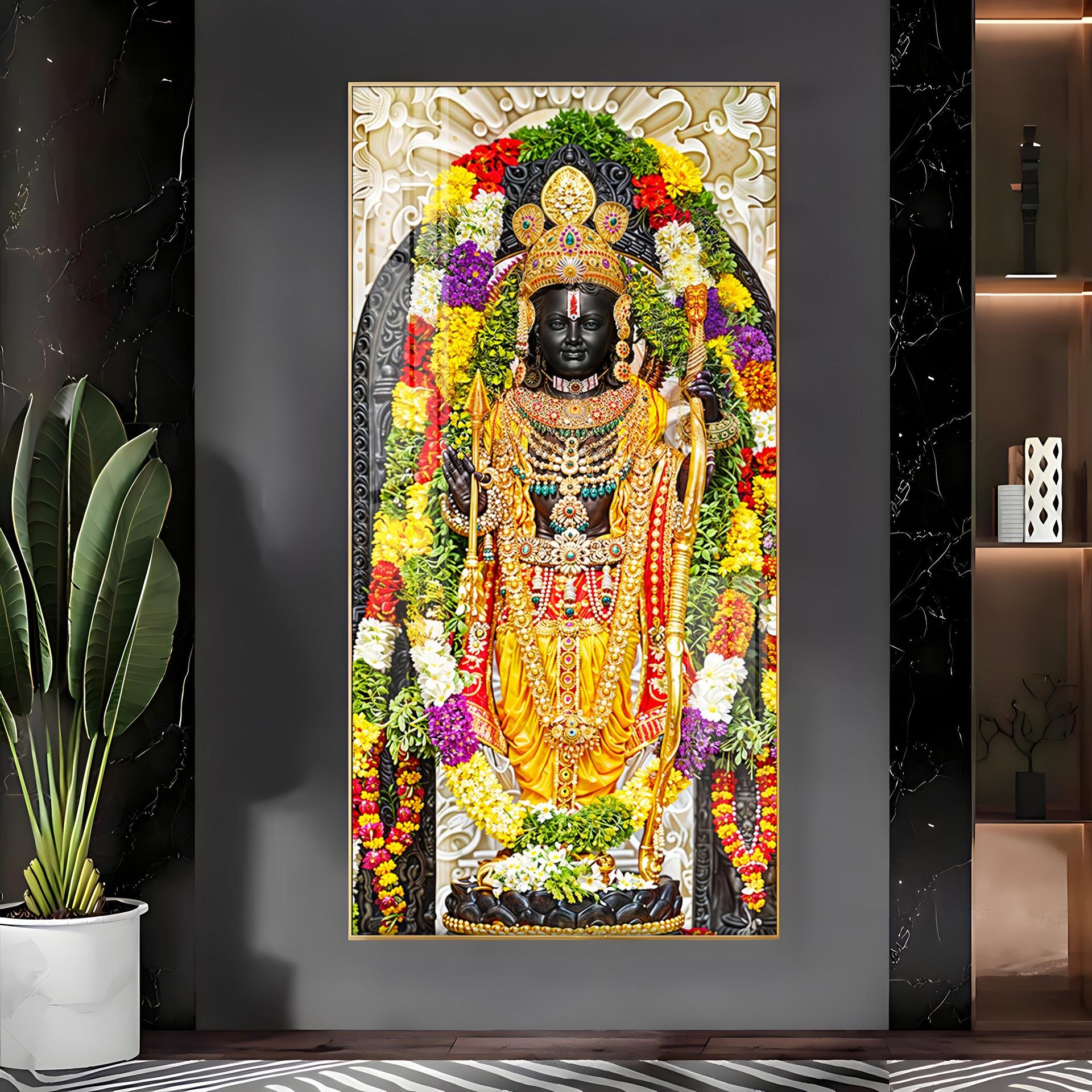 Lord Rama Portray Premium Vertical Wall Art - Image 10