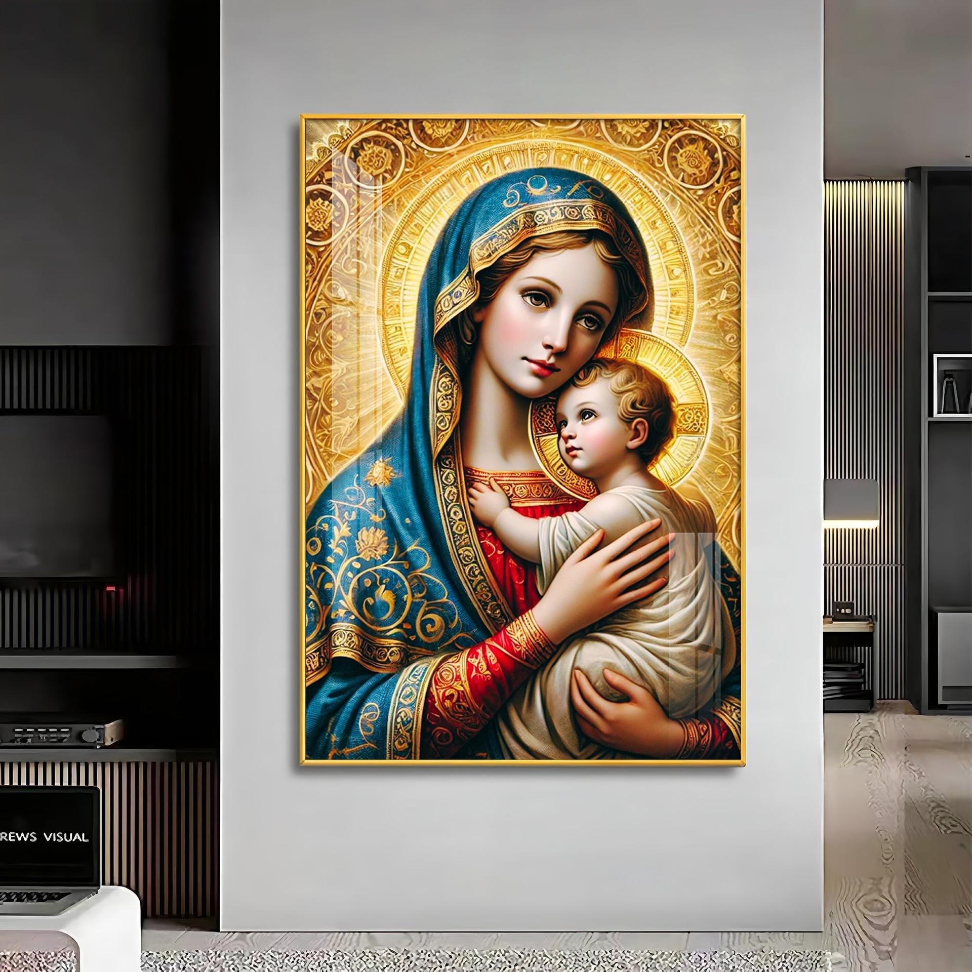 Celestial Grace Premium Acrylic Vertical Wall Art - Image 9