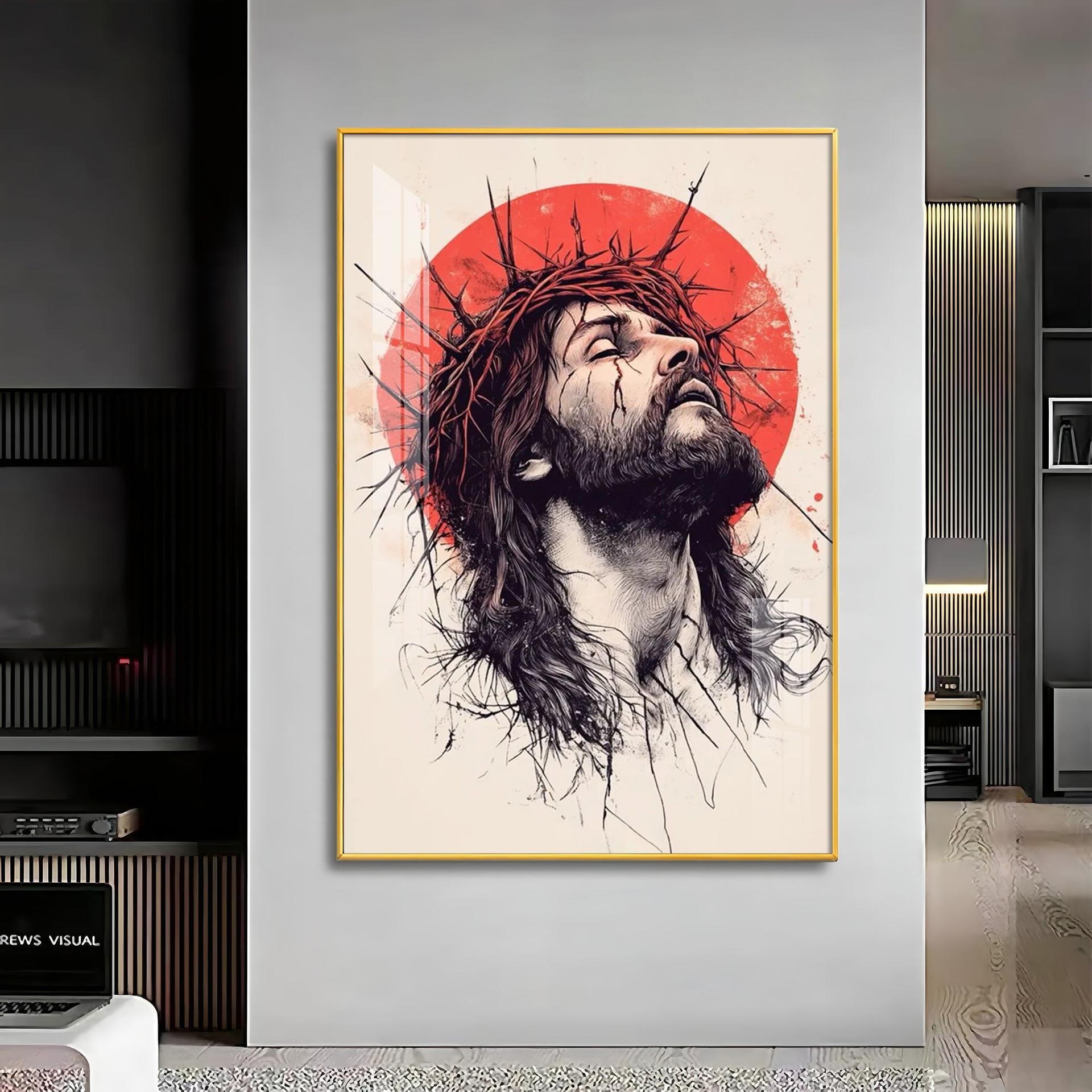 Jesus Christ Spiritual Reflection Premium Acrylic Wall Art - Image 10