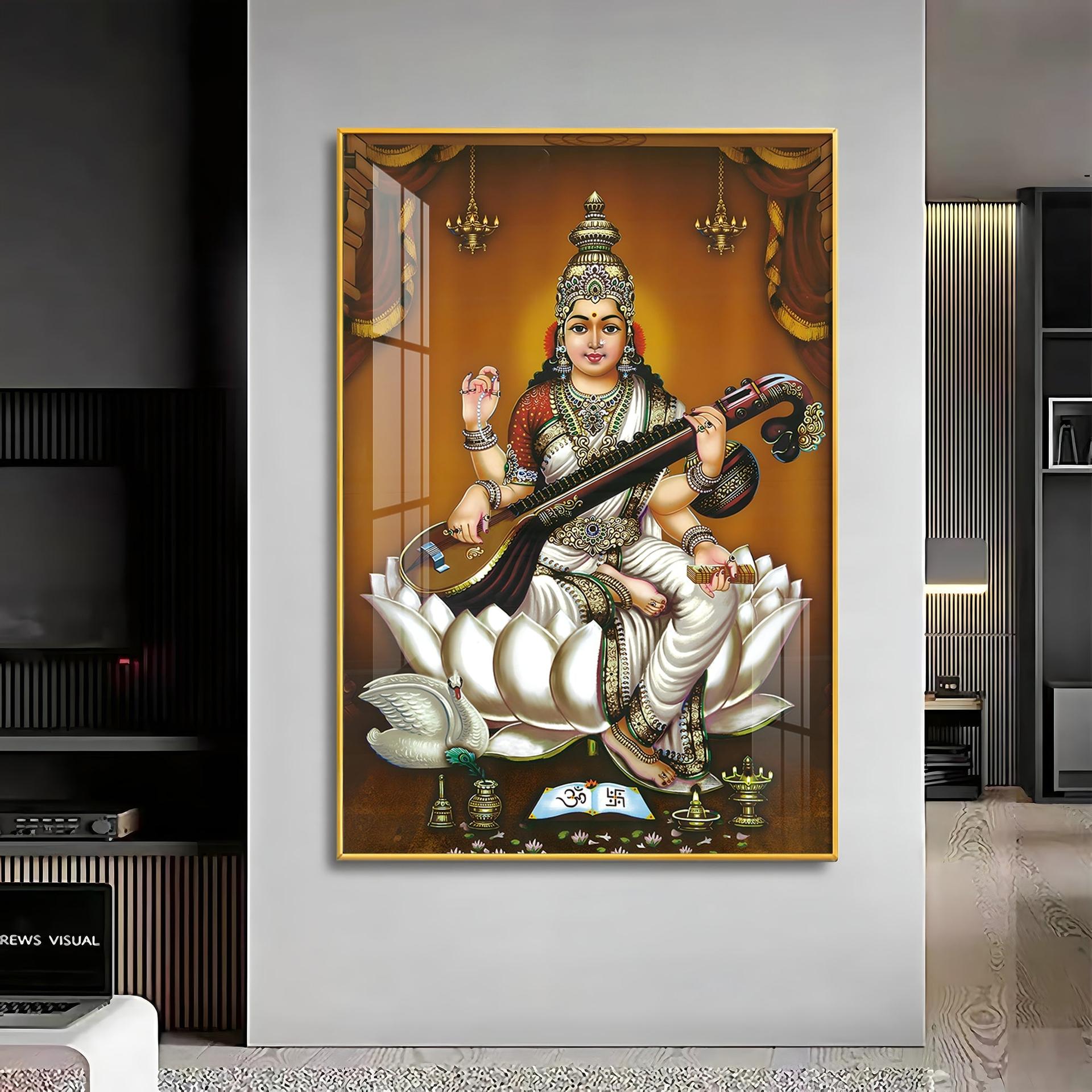The Goddess's Embrace Premium Vertical Acrylic Wall Art - Image 12