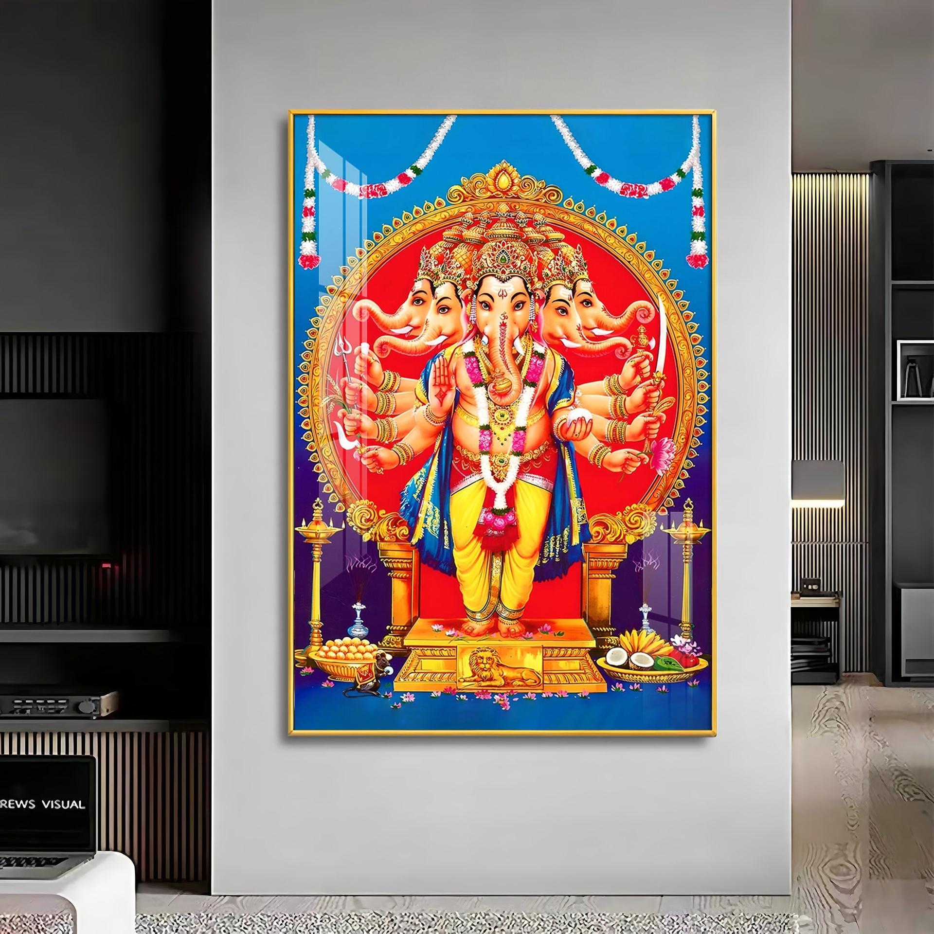 Ganesha's Embrace Premium Vertical Acrylic Wall Art - Image 17