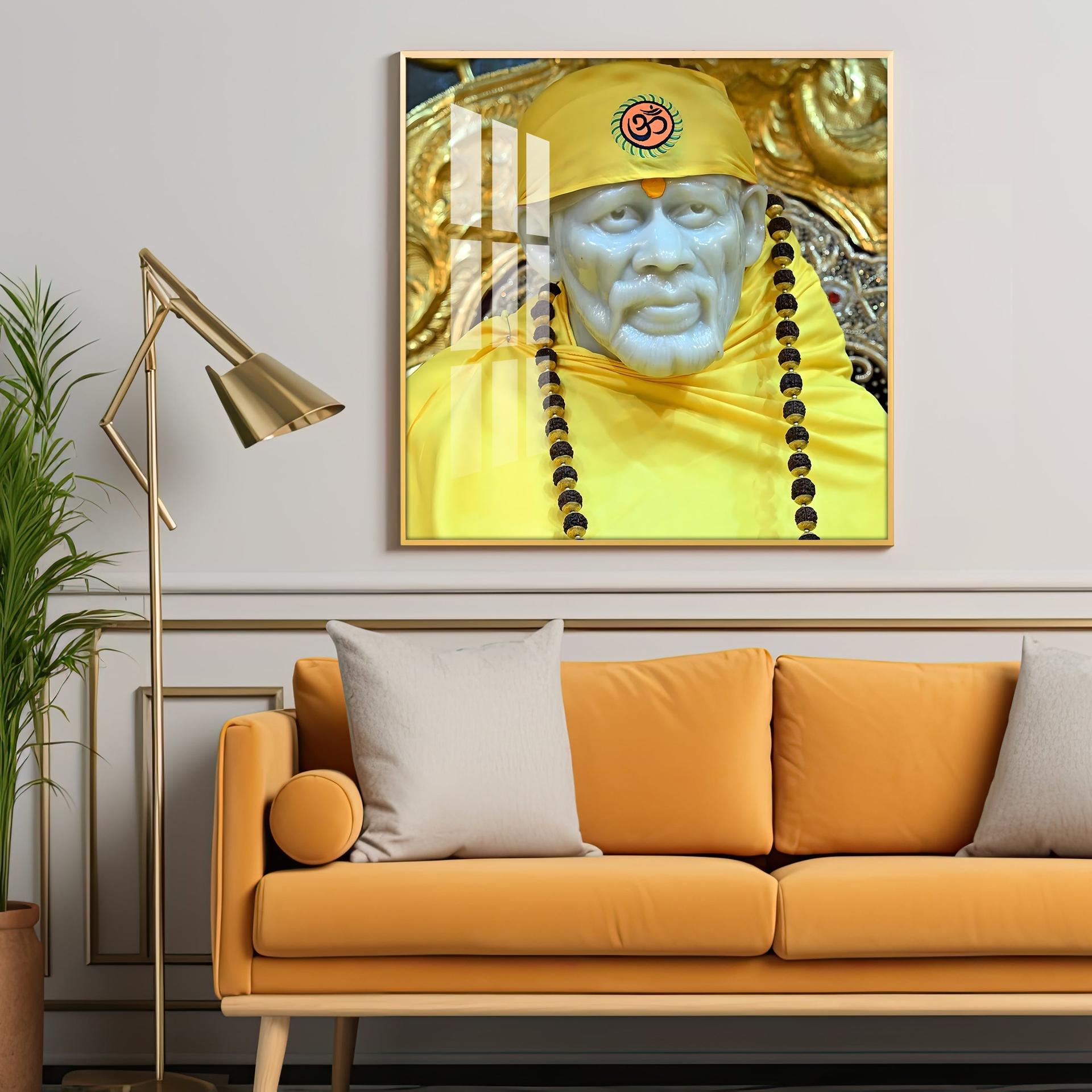Jai Shree Sai Premium Acrylic Square Wall Art - Image 2