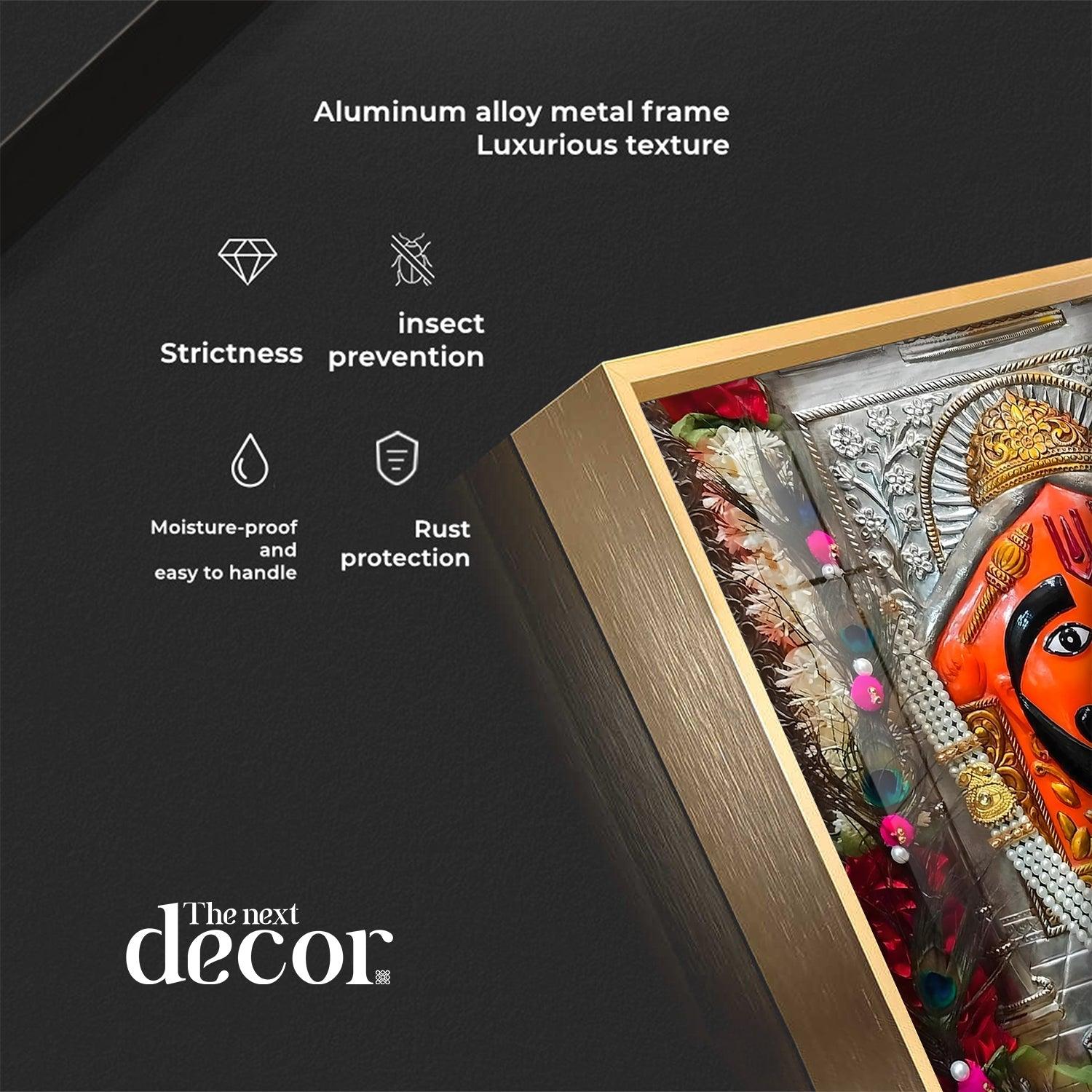 Salasar Balaji Maharaj Premium Acrylic Square Wall Art - Image 7